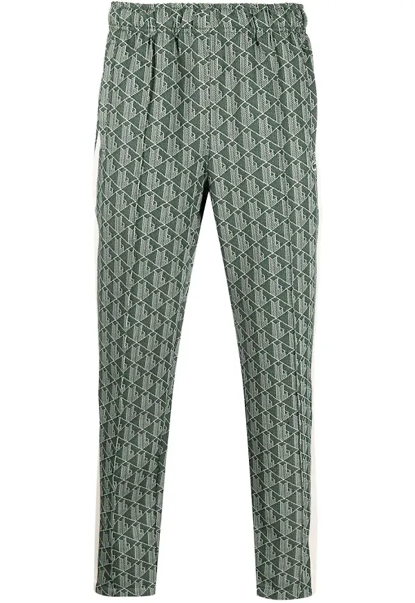 Lacoste mjukisbyxor med monogram - Grön