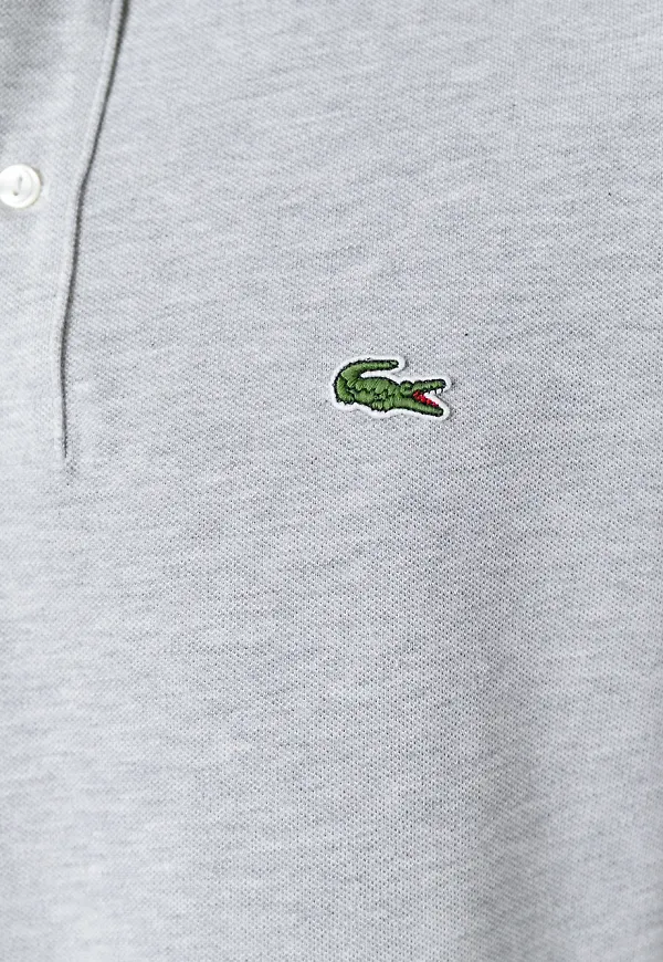 Lacoste pikétröja med logotyp - Grå