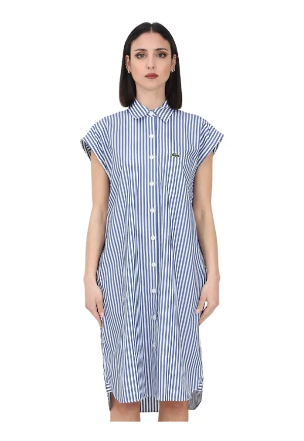 Lacoste Shirt Dresses Vit, Dam