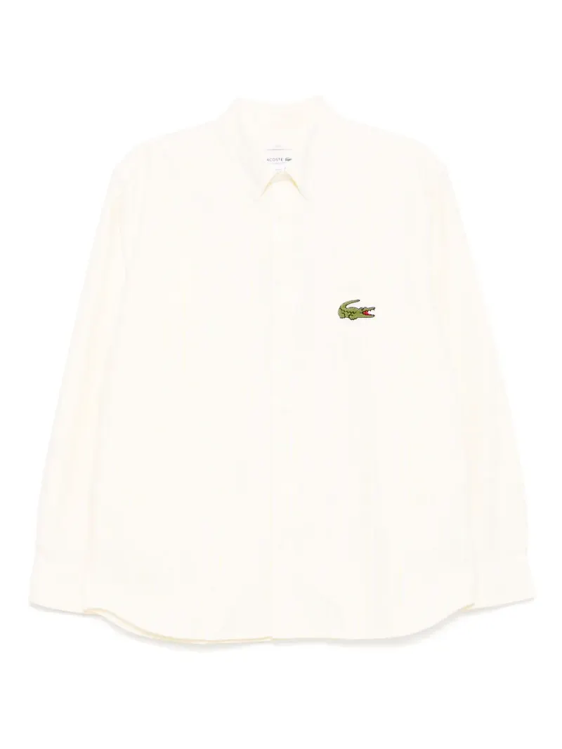 Lacoste skjorta med logotypmärke - Gul