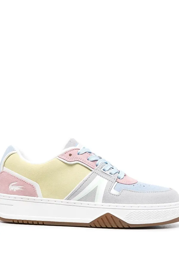 Lacoste sneakers med färgblock - Gul