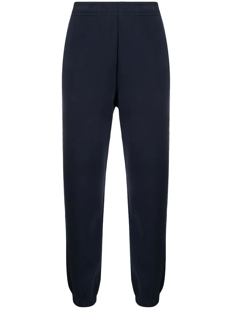 Lacoste trackpants med elastiska muddar - Blå