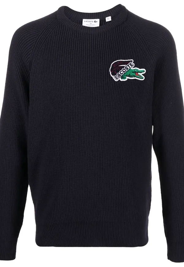 Lacoste tröja med rundad hals - Blå