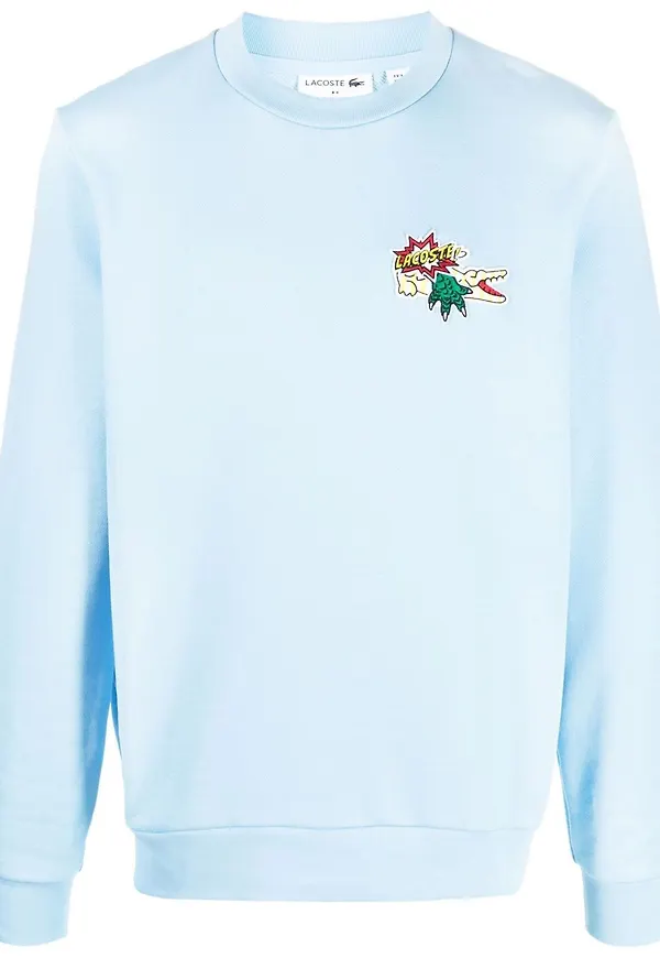 Lacoste tröja med rundad hals - Blå