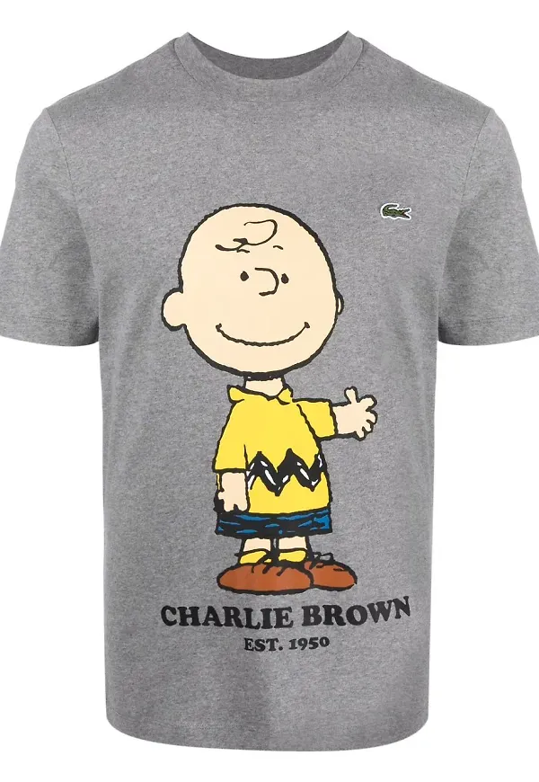 Lacoste x Peanuts t-shirt - Grå