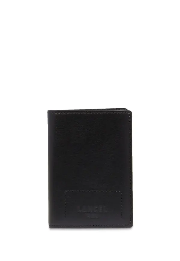 Lancel vikt läderplånbok 9cc - Svart
