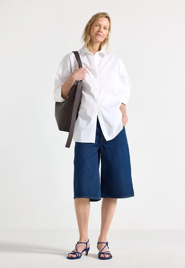 Långa jeansshorts