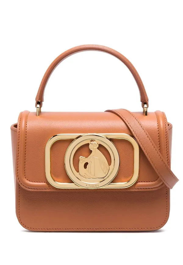 Lanvin 22 totebag med logotypplakett - Brun