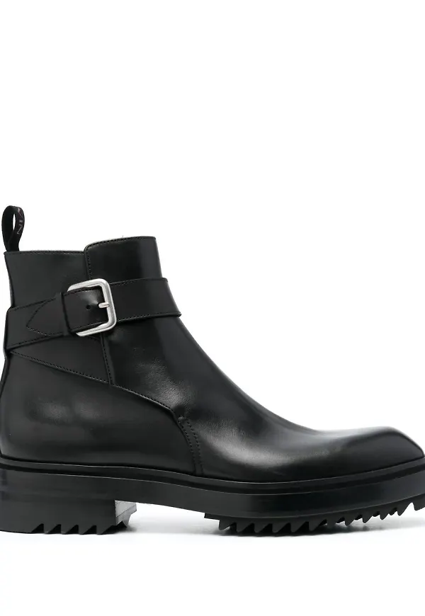 Lanvin Alto stövletter i läder - Svart