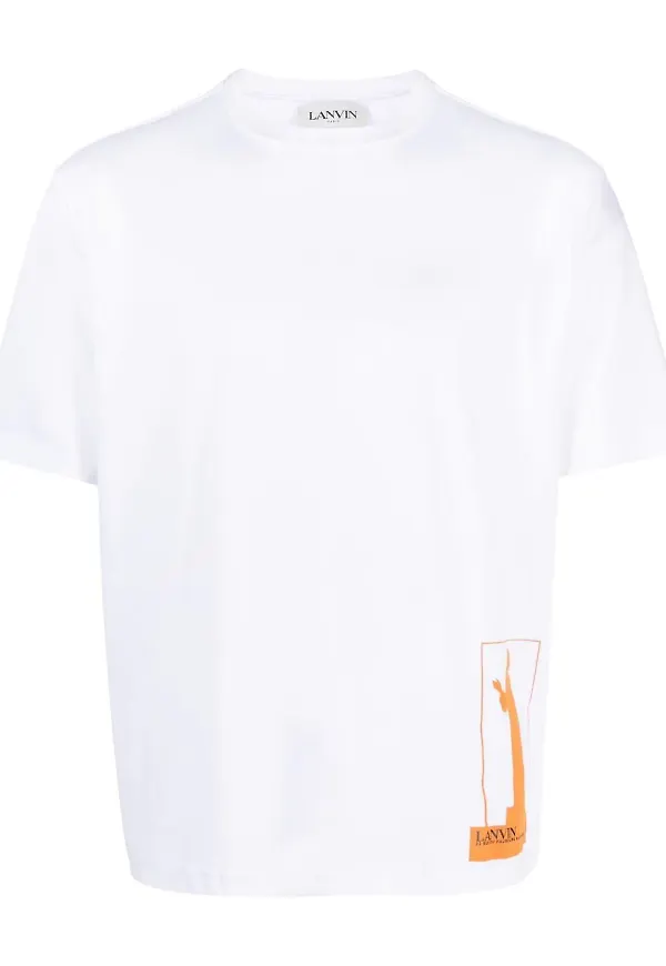 Lanvin Archive t-shirt med tryck - Vit