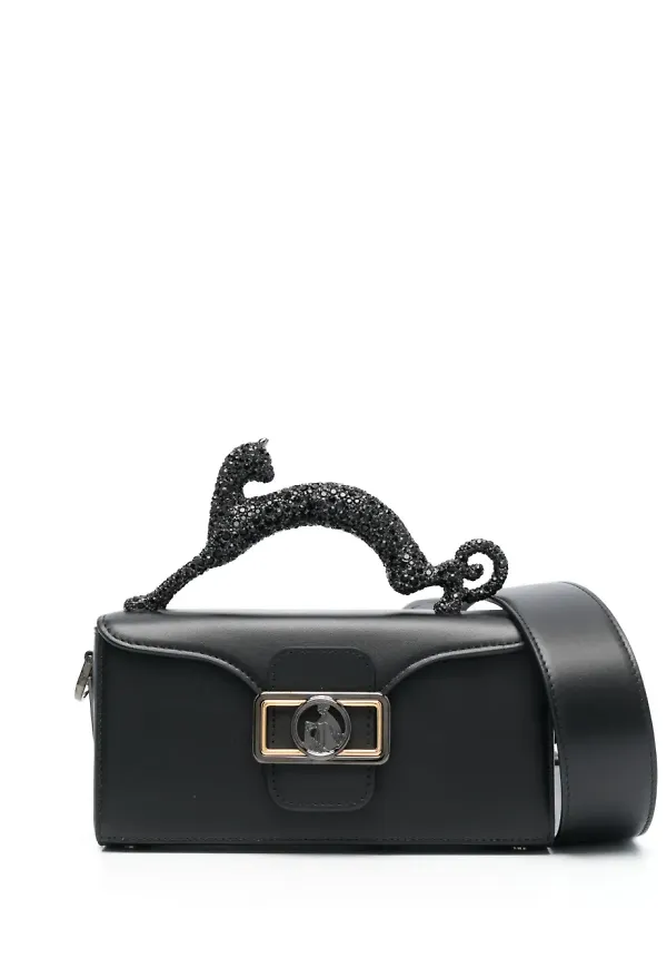 Lanvin axelväska med strass - Svart
