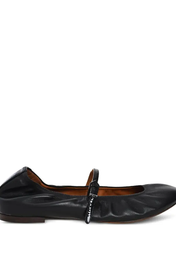 Lanvin ballerinaskor i läder - Svart