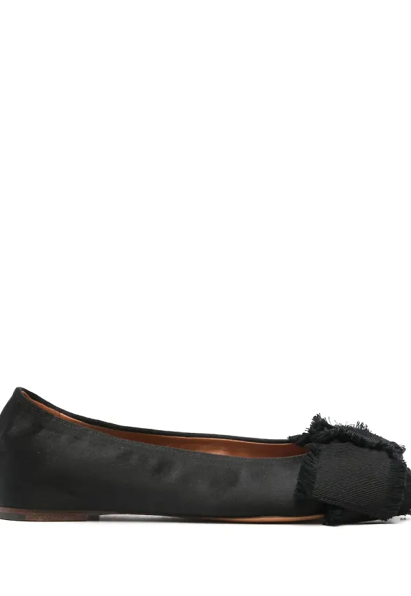Lanvin ballerinaskor med rosett - Svart