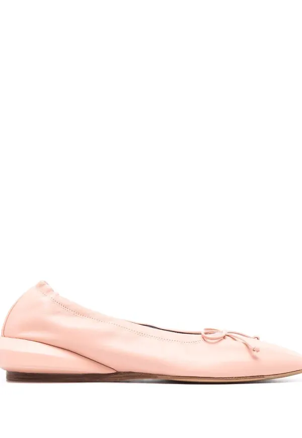 Lanvin ballerinaskor med rosettdetalj - Rosa