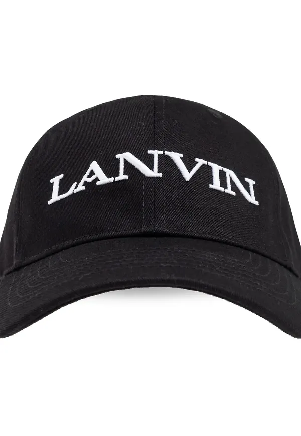 Lanvin basebollkeps med logotyp - Svart