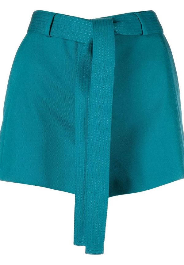Lanvin bomullsshorts med bälte - Blå
