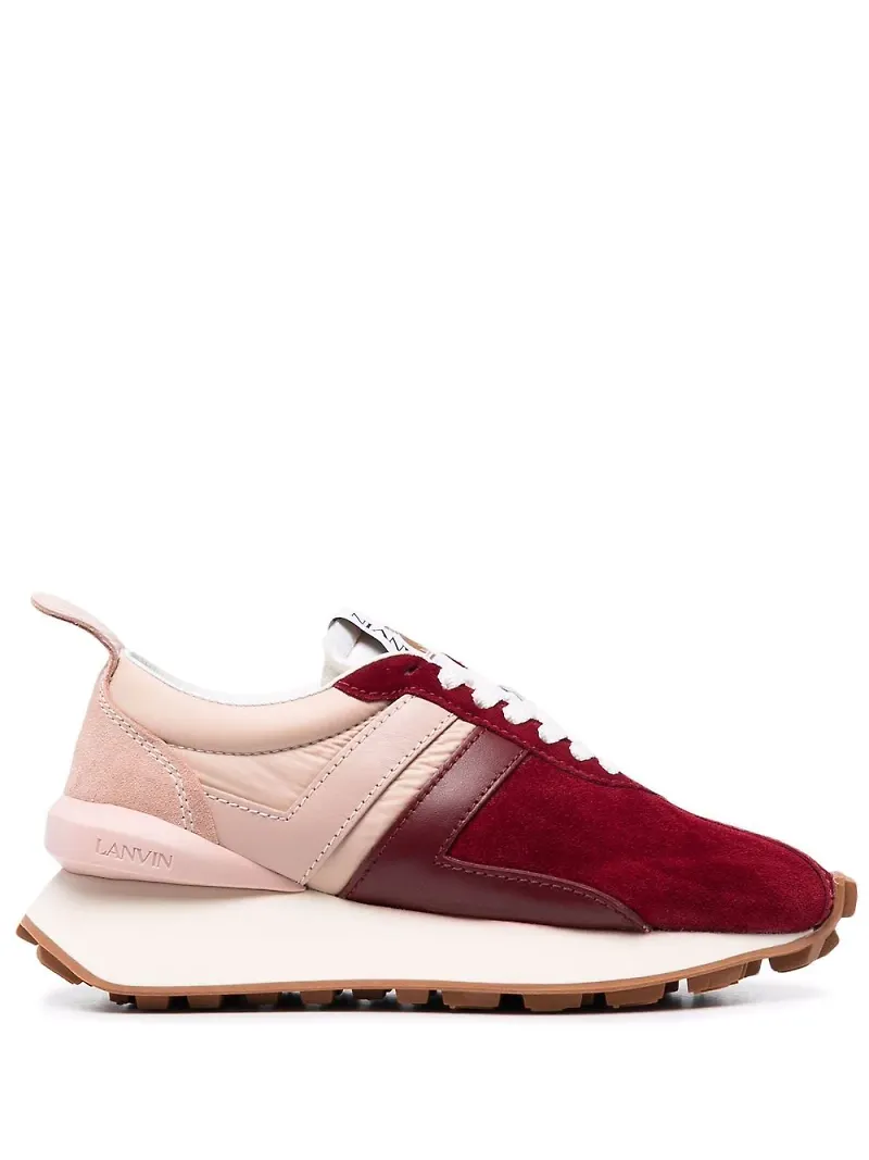 Lanvin Bumper grova sneakers - Röd