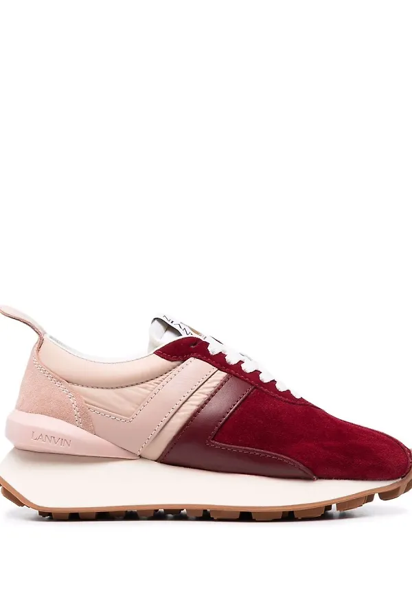 Lanvin Bumper grova sneakers - Röd