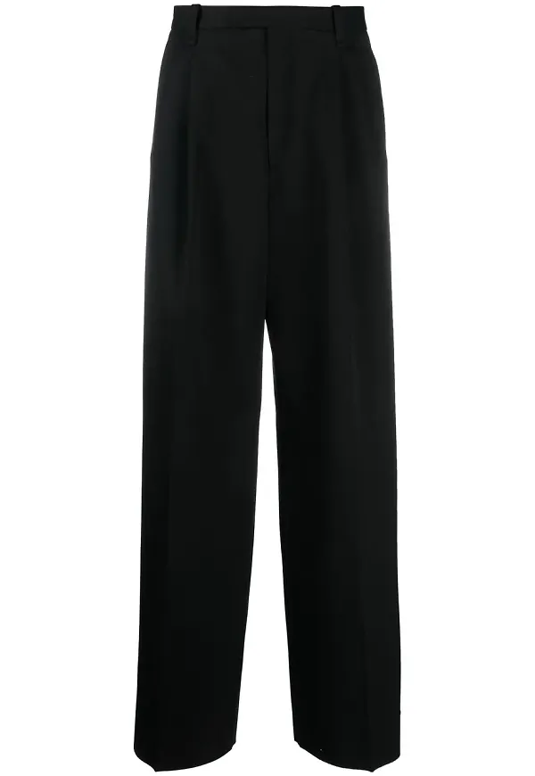 Lanvin byxor med vida ben - Svart
