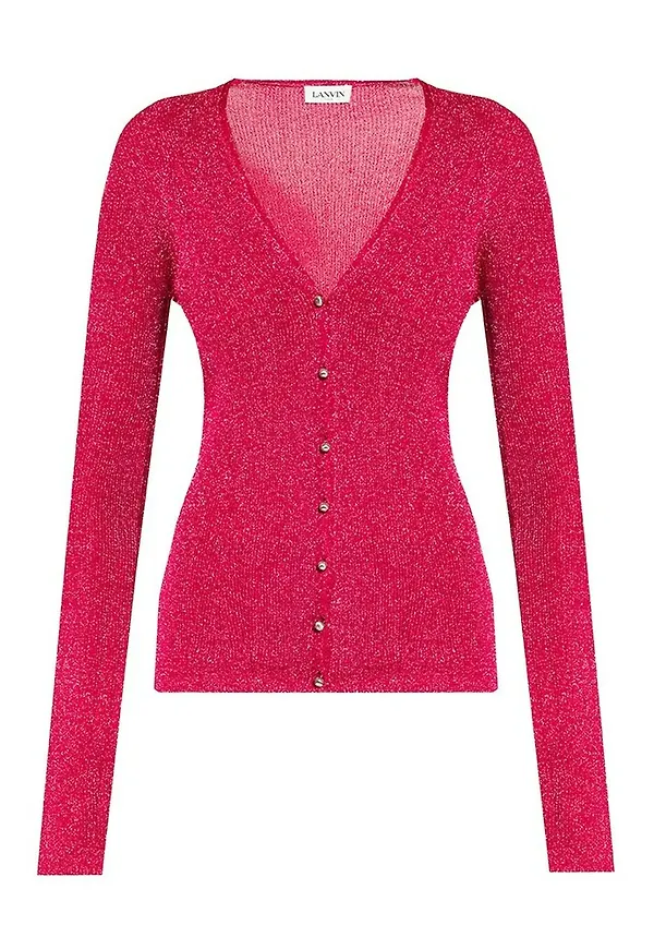 Lanvin Cardigan with long sleeves Rosa, Dam