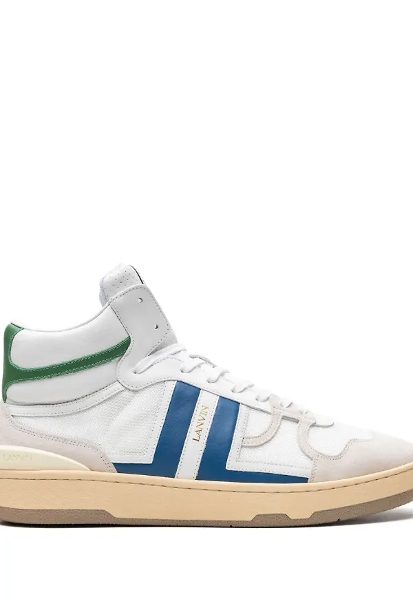 Lanvin Clay höga sneakers - Vit