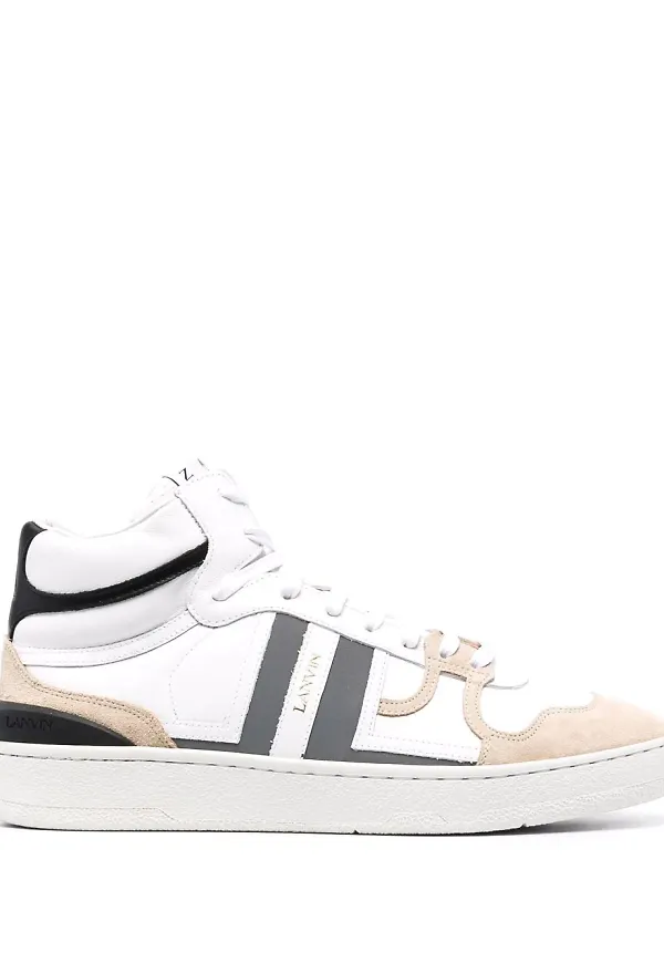Lanvin Clay höga sneakers - Vit