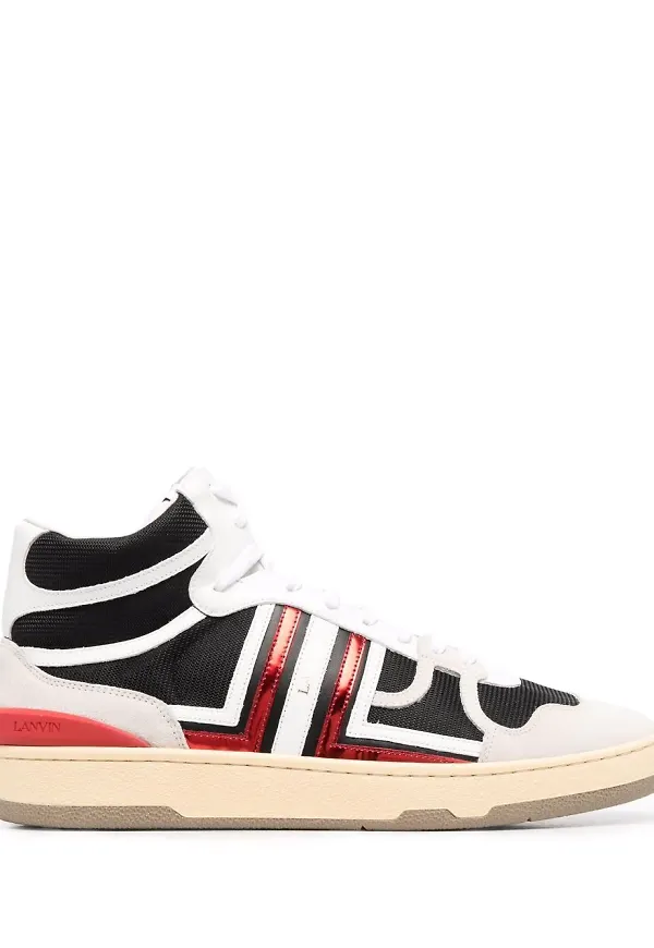 Lanvin Clay höga sneakers - Vit