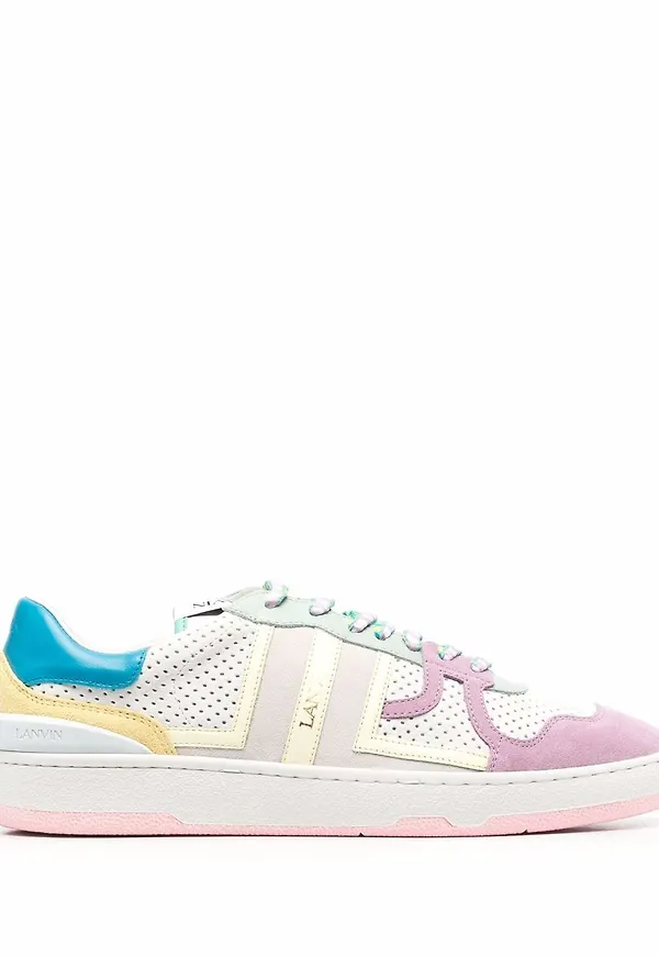 Lanvin Clay sneakers med färgblock - Vit