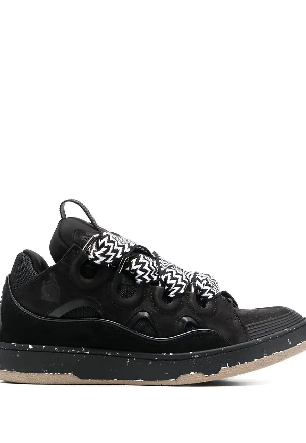 Lanvin Curb lädersneakers - Svart