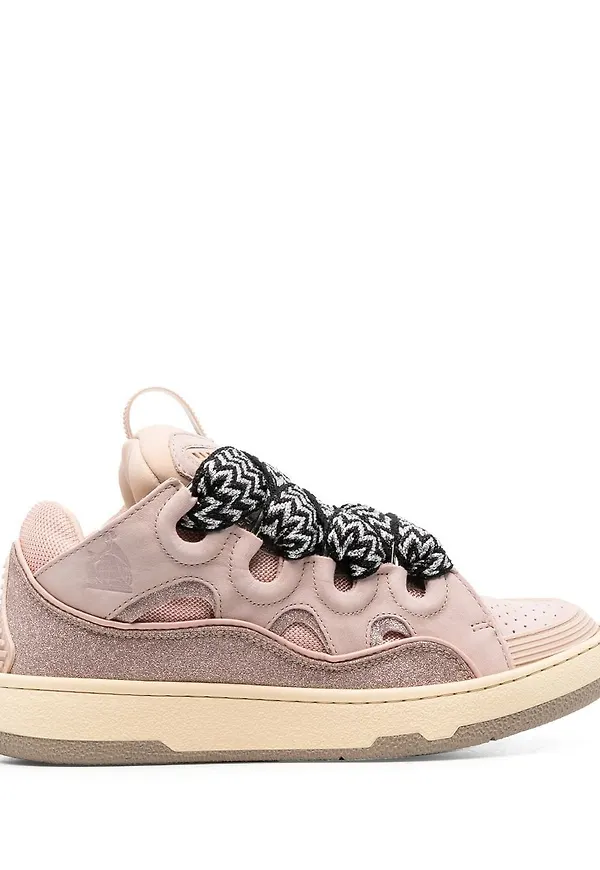 Lanvin Curb låga sneakers - Rosa
