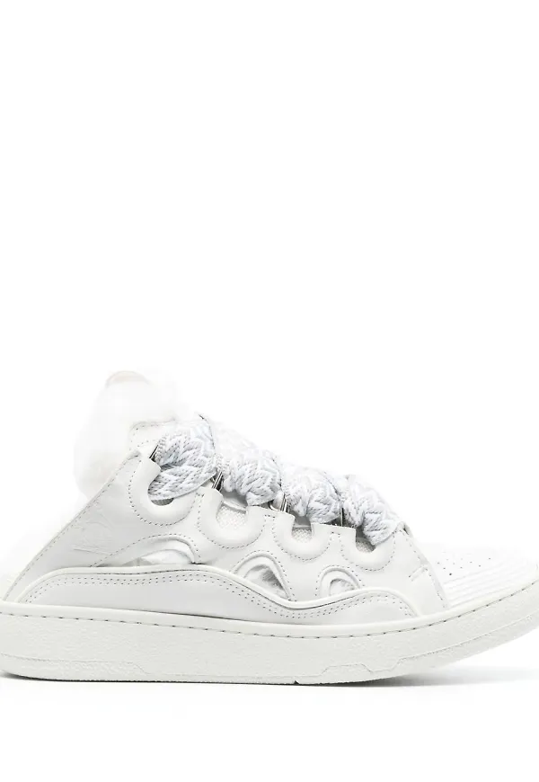 Lanvin Curb slip on-sneakers - Vit
