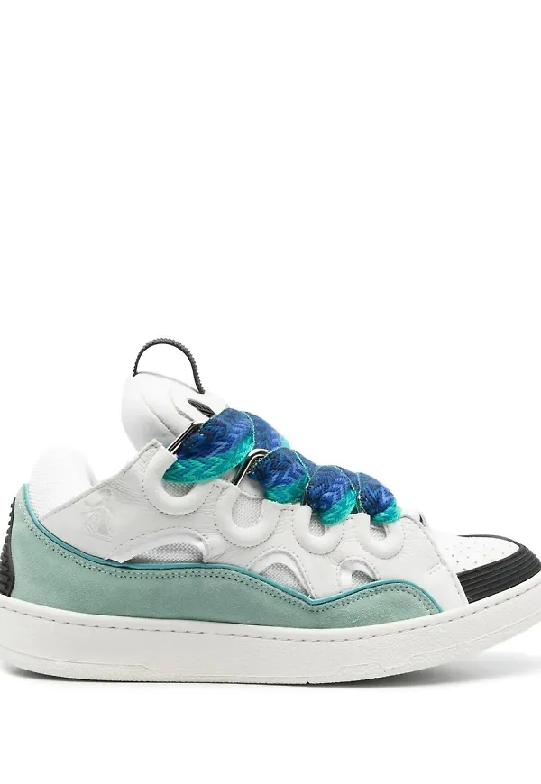 Lanvin Curb sneakers med färgblock - Vit