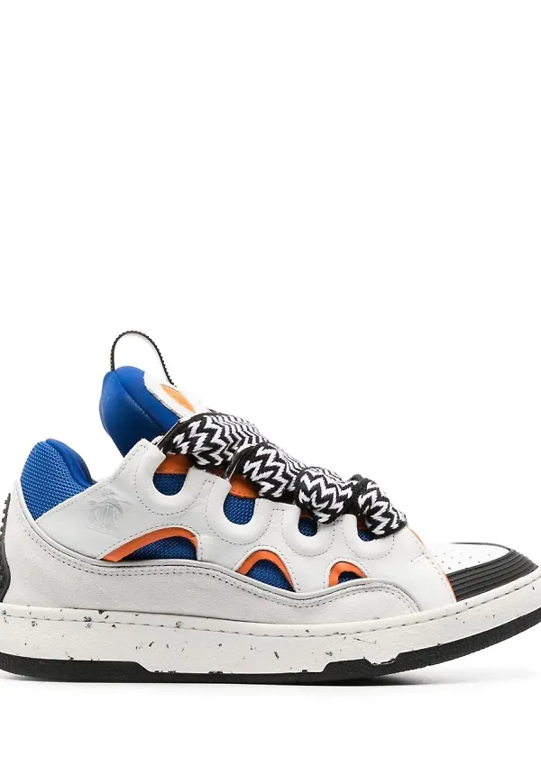 Lanvin Curb sneakers med panel - Blå