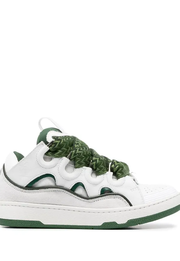 Lanvin Curb sneakers med panel - Vit