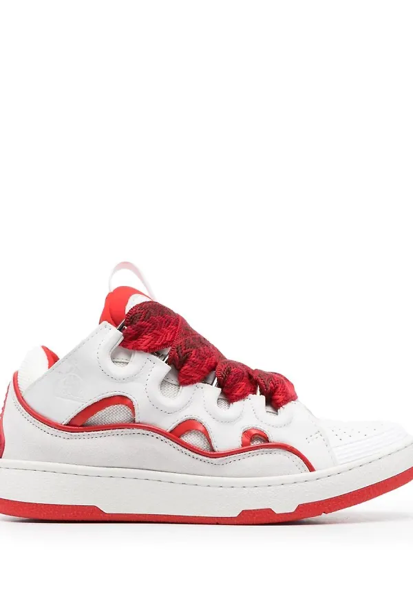 Lanvin Curb sneakers med panel - Vit
