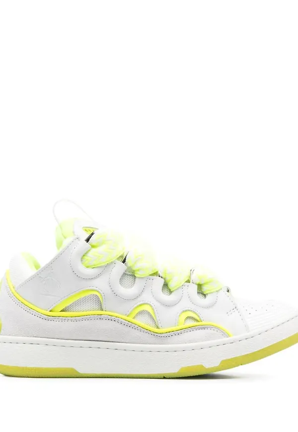 Lanvin Curb sneakers med panel - Vit