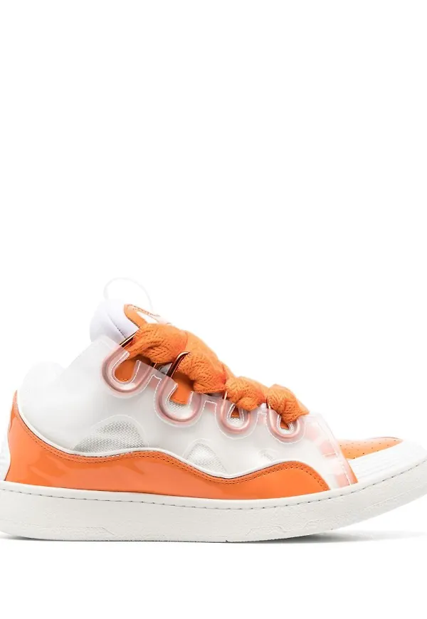 Lanvin Curb sneakers med paneler - Vit