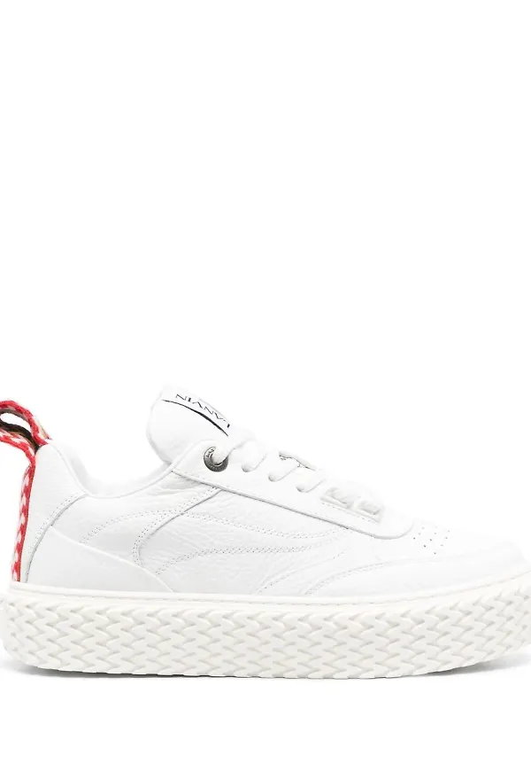 Lanvin Curbies låga platåsneakers - Vit