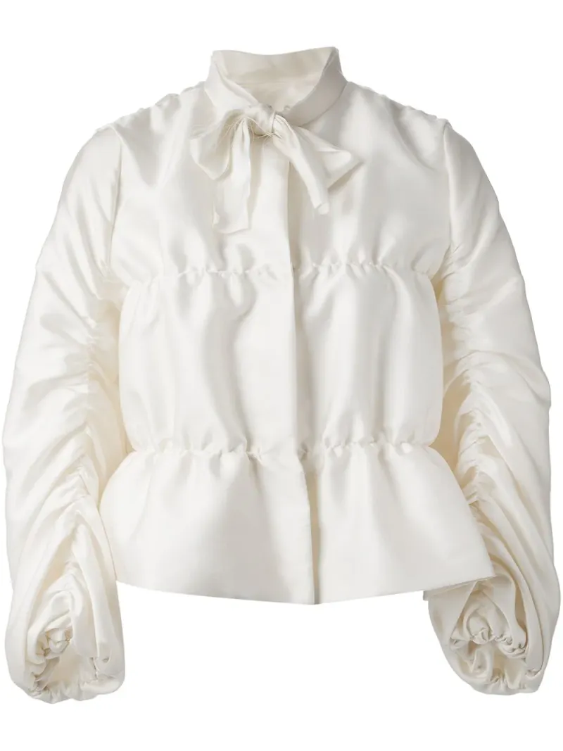 Lanvin draped jacket - Vit