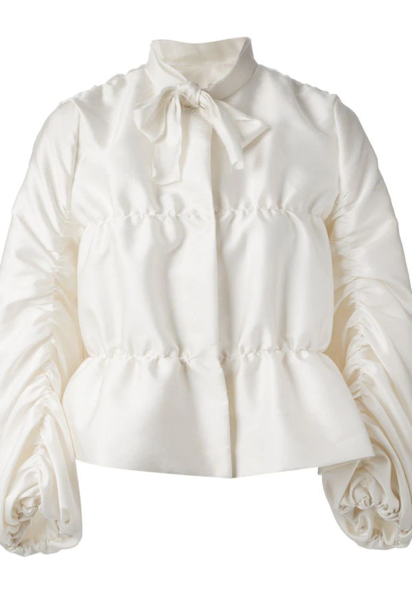 Lanvin draped jacket - Vit