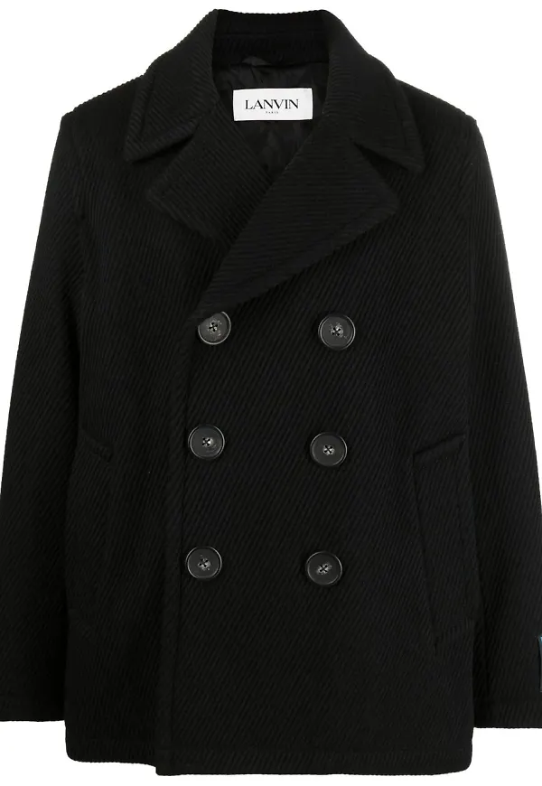 Lanvin dubbelknäppt skepparkavaj - Svart