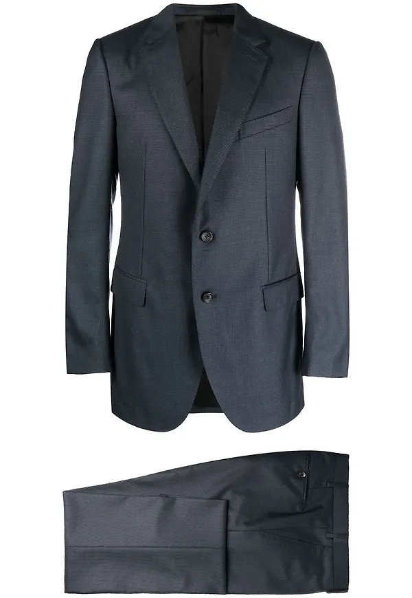 Lanvin enkelknäppt rutig blazer - Blå