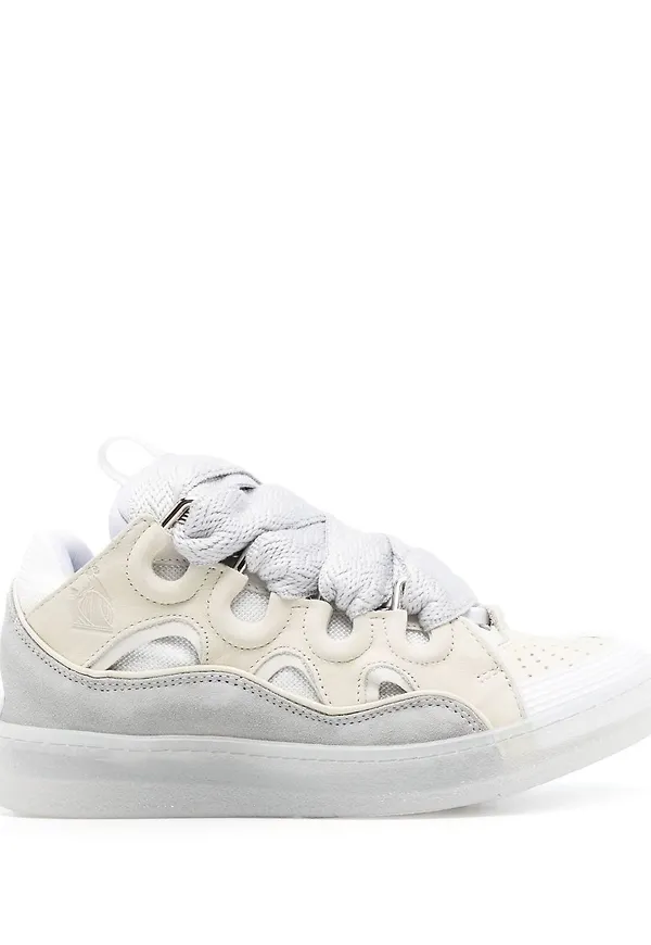 Lanvin grova sneakers med snörning - Neutral