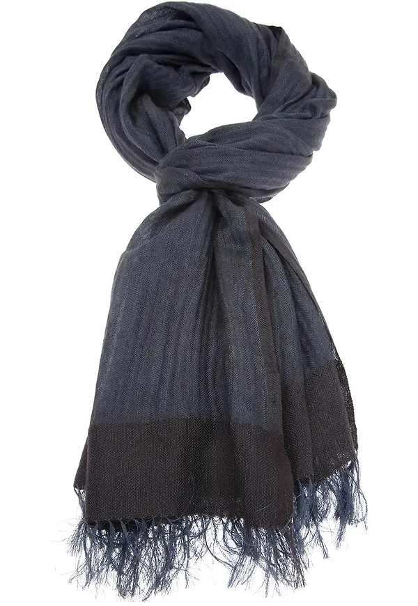 Lanvin herringbone scarf - Blå