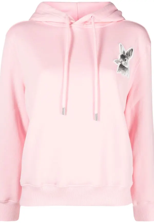 Lanvin hoodie med dragsko - Rosa