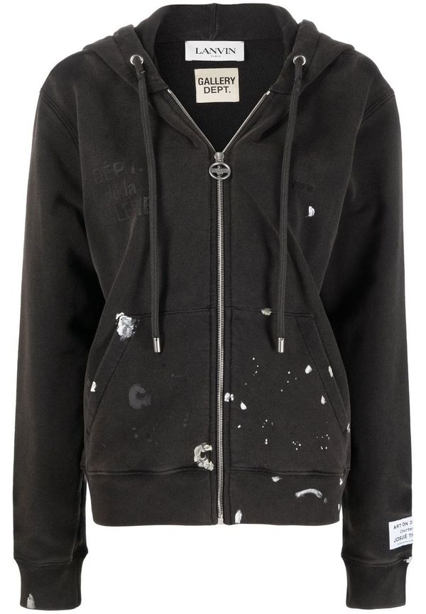 Lanvin hoodie med färgstänk - Svart