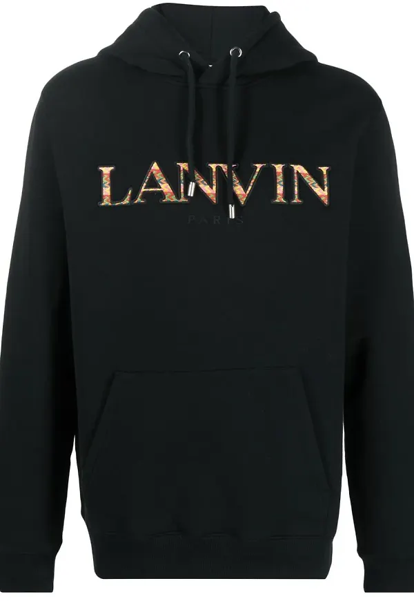 Lanvin hoodie med utanpåliggande ficka - Svart