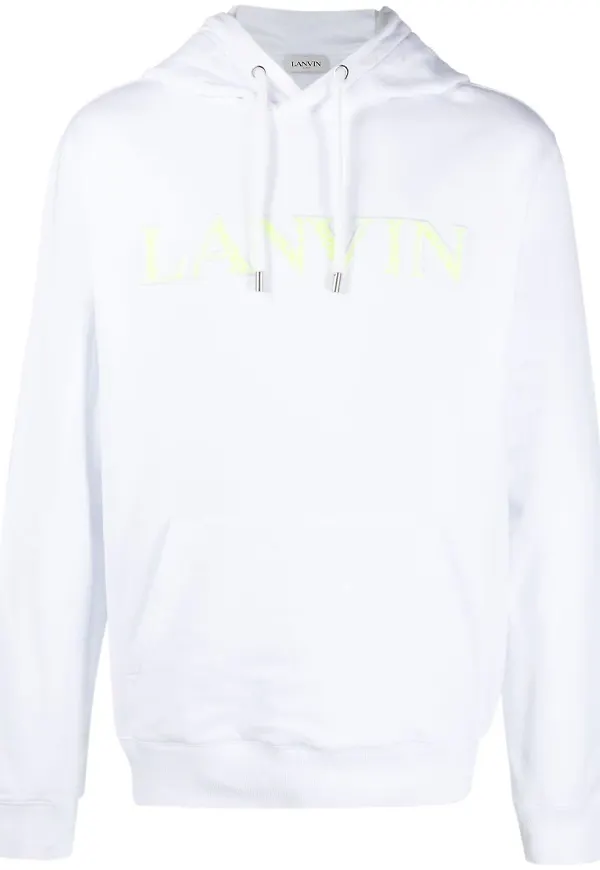 Lanvin hoodie med utanpåliggande ficka - Vit