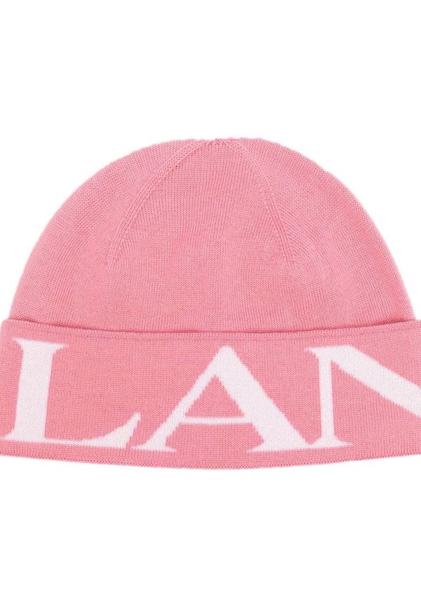 Lanvin intarsiastickad mössa - Rosa