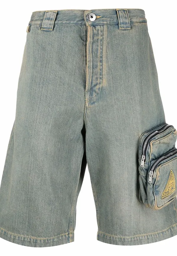 Lanvin jeansshorts med ficka - Blå